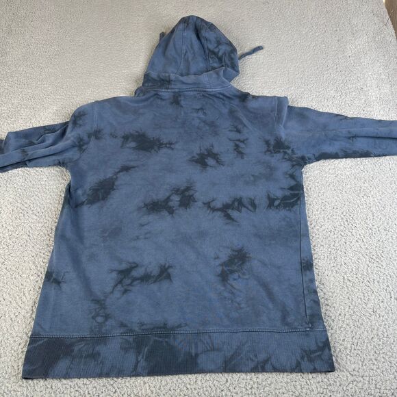 Rip Curl Hoodie Mens Medium Blue Tie-Dye Surf Logo Pullover Sweatshirt Sweater - Picture 7 of 11